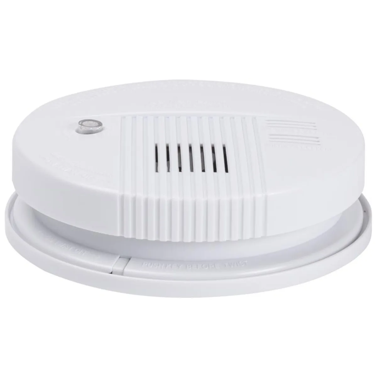 Detector de fum cu alarma sonora 85 dB, alimentare baterie 9V, alb - Novelite