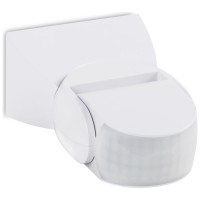 Senzor miscare PIR 180 grade 1200W IP65 alb, montaj aplicat exterior - Novelite