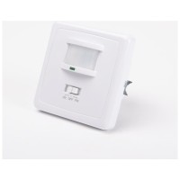 Senzor prezenta PIR incastrat 160 grade 1200W 9m IP20 alb JQ20 - vedere laterala