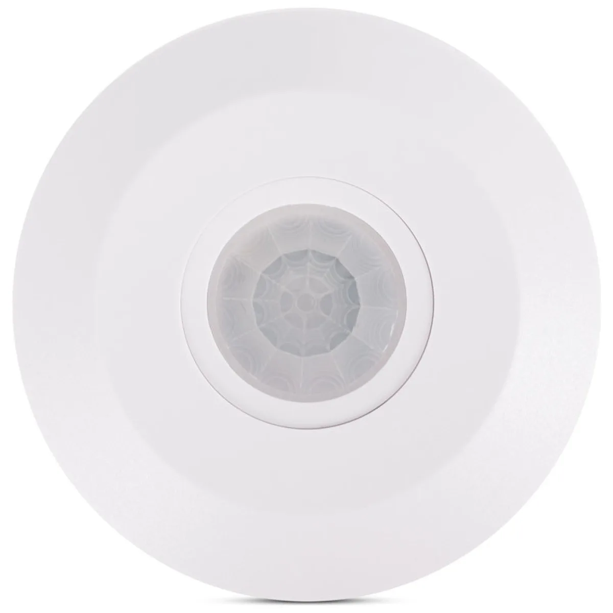 Senzor de miscare PIR 360 grade 2000W IP40 alb SLIM, montaj pe tavan
