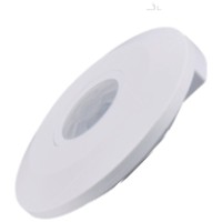 Senzor de miscare PIR 360 grade 2000W IP40 alb SLIM, montaj pe tavan - vedere laterala