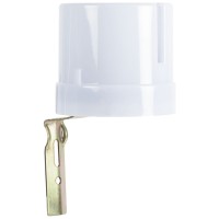 Senzor crepuscular fotocelula 25A 2000W IP44 alb, 220-240V - Novelite