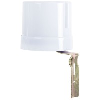 Senzor crepuscular fotocelula 25A 2000W IP44 alb, 220-240V - Novelite - ambalaj