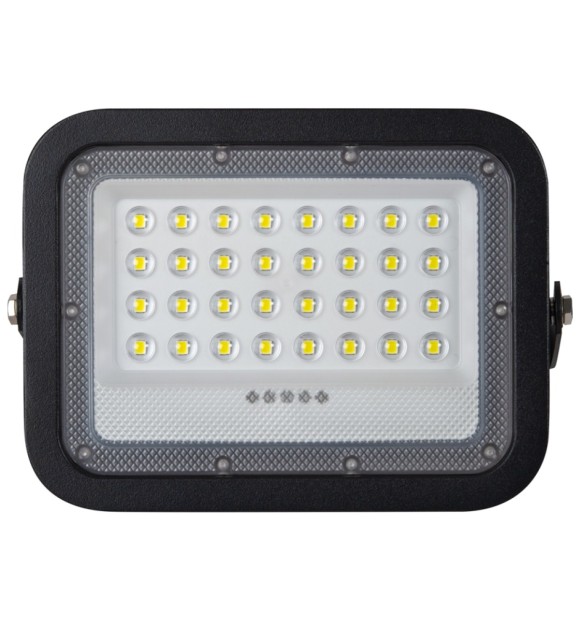 Proiector solar LED negru V2 50W 6500K IP65 cu telecomanda - Novelite