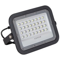 Proiector solar LED negru V2 50W 6500K IP65 cu telecomanda - Novelite - vedere laterala