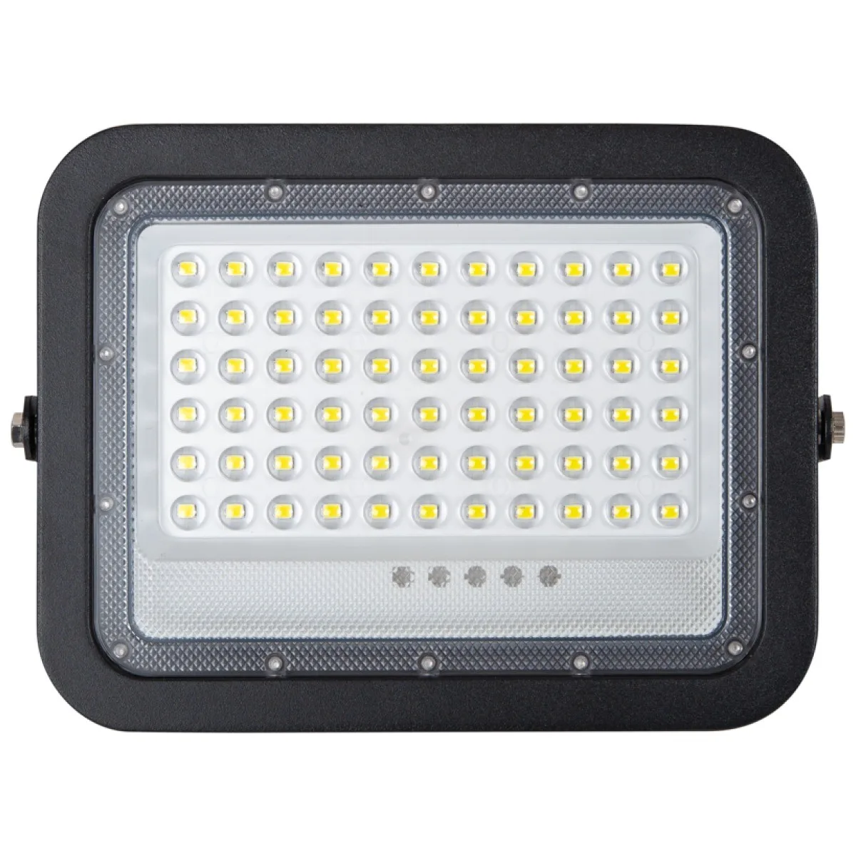 Proiector solar LED 100W 6500K IP65 negru V2 cu telecomanda Novelite