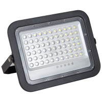 Proiector solar LED 100W 6500K IP65 negru V2 cu telecomanda Novelite - vedere laterala