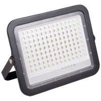 Proiector solar LED 200W 6400K IP65 cu telecomanda V2 Negru - vedere laterala