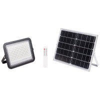 Proiector solar LED 200W 6400K IP65 cu telecomanda V2 Negru - imagine 6