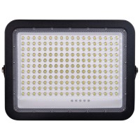 Proiector solar LED 300W 6400K IP65 cu telecomanda, Novelite V2 negru