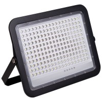 Proiector solar LED 300W 6400K IP65 cu telecomanda, Novelite V2 negru - vedere laterala