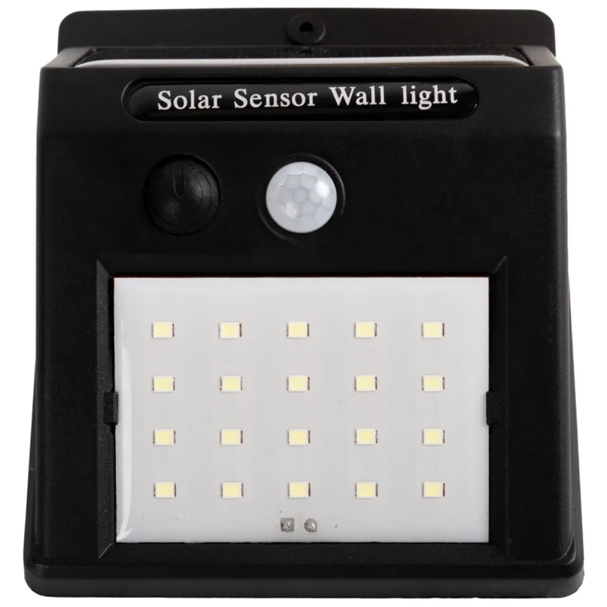 Aplica solara cu senzor mini LED 6500K IP44, Homelight negru