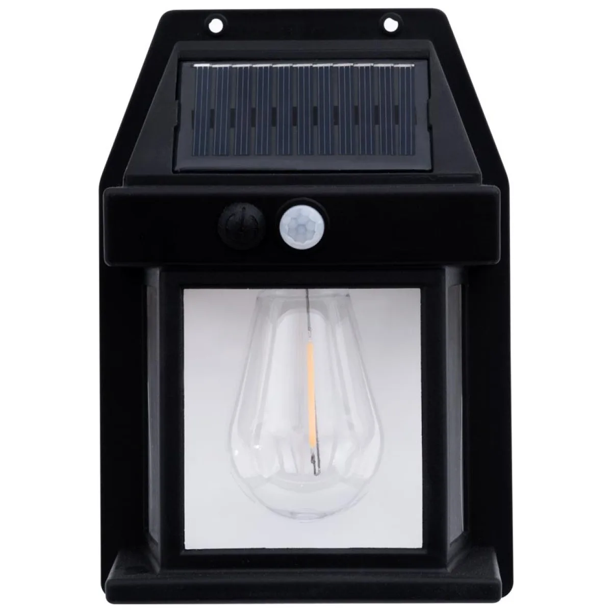 Lampa solara decorativa gradina Bayern 3W 3000K IP44 cu senzor de miscare, negru