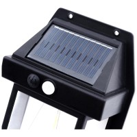 Lampa solara decorativa gradina Bayern 3W 3000K IP44 cu senzor de miscare, negru - detaliu