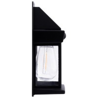Lampa solara decorativa gradina Bayern 3W 3000K IP44 cu senzor de miscare, negru - ambalaj