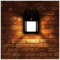 Lampa solara decorativa gradina Bayern 3W 3000K IP44 cu senzor de miscare, negru - imagine 5