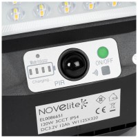 Corp stradal solar LED cu senzor SUNO 120W 3CCT IP54 - vedere laterala