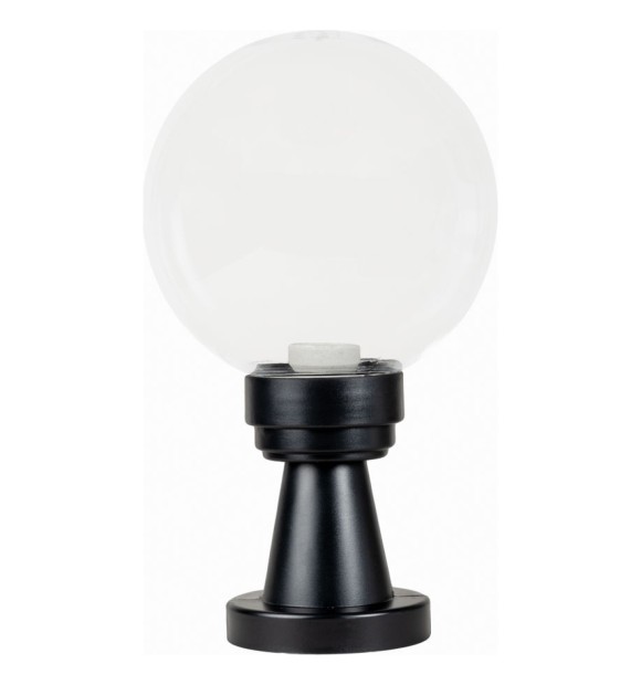 Lampa de gradina Luca E27 40W IP44 transparent negru, Erste