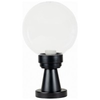 Lampa de gradina Luca E27 40W IP44 transparent negru, Erste