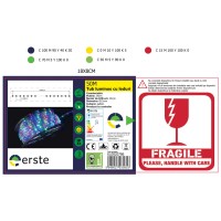 Tub luminos LED galben 50m rola, furtun flexibil O12mm - vedere laterala