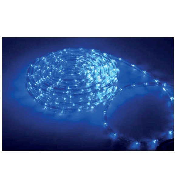 Tub luminos LED albastru 50m rola O12mm, furtun flexibil