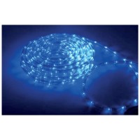 Tub luminos LED albastru 50m rola O12mm, furtun flexibil