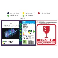 Tub luminos LED albastru 50m rola O12mm, furtun flexibil - vedere laterala