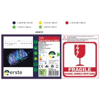 Tub luminos LED rosu 50m rola O12mm, furtun flexibil exterior - vedere laterala