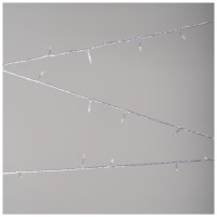 Instalatie Craciun 100 LED 8m rosu, interior IP20 - detaliu