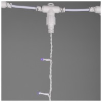 Perdea luminoasa extensibila 15 LED 1.5m albastru, 1.1W - ambalaj
