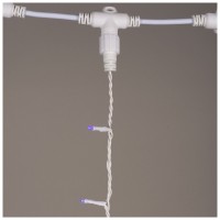 Perdea luminoasa extensibila 15 LED 1.5m albastru, 1.1W - imagine 6