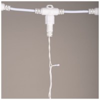 Perdea luminoasa 30 LED 3m rosu, decor de Craciun