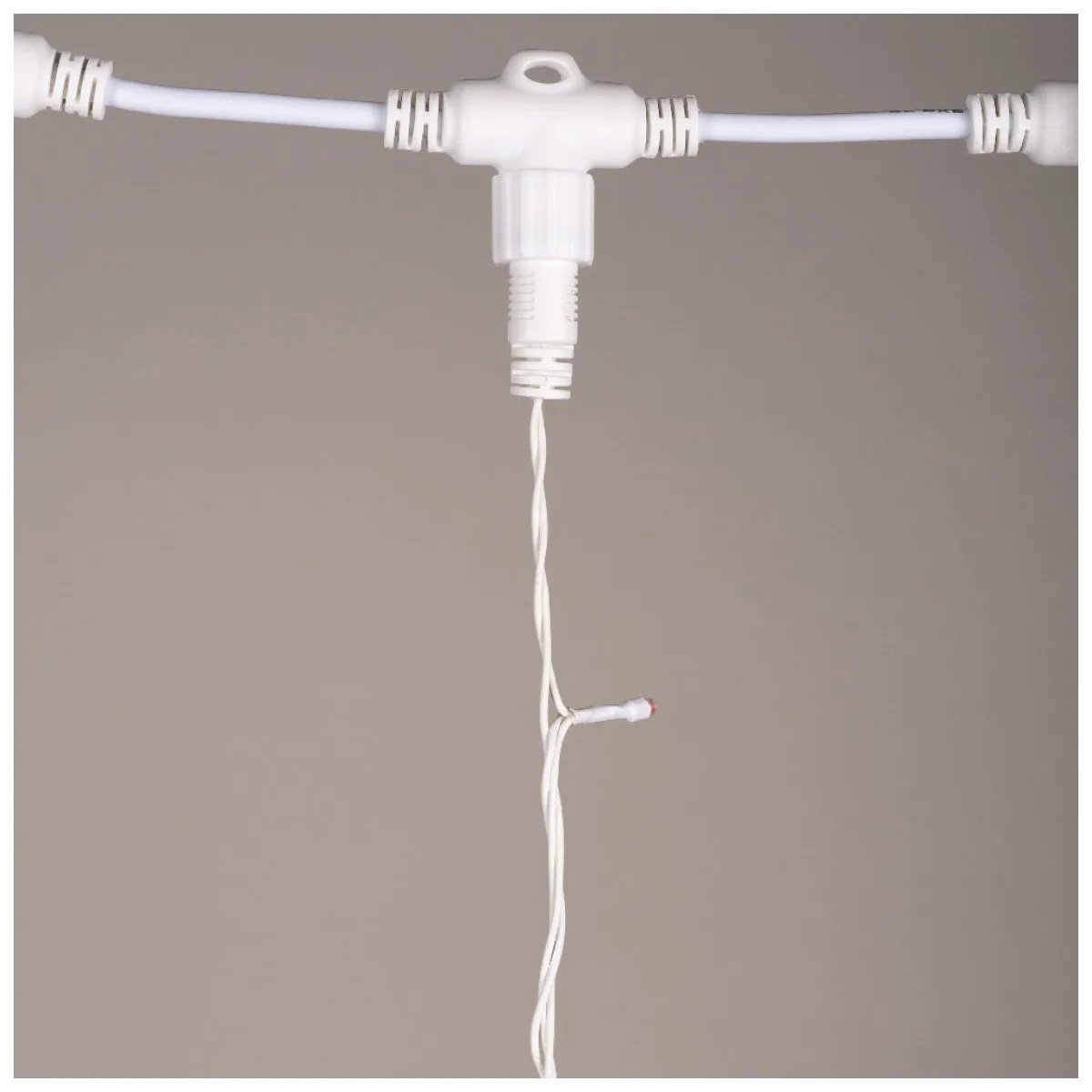 Perdea luminoasa 30 LED 3m rosu, decor de Craciun