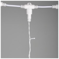 Perdea luminoasa 30 LED 3m rosu, decor de Craciun - ambalaj