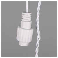 Perdea luminoasa 30 LED 3m rosu, decor de Craciun - imagine 5