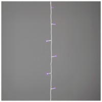 Perdea luminoasa 30 LED 3m albastru, decor Craciun - imagine 8