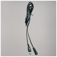 Cablu alimentare cu stecher 3 m verde pentru instalatii Craciun - vedere laterala