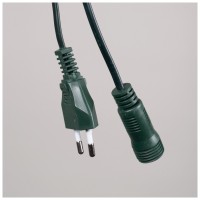 Cablu alimentare cu stecher 3 m verde pentru instalatii Craciun - ambalaj