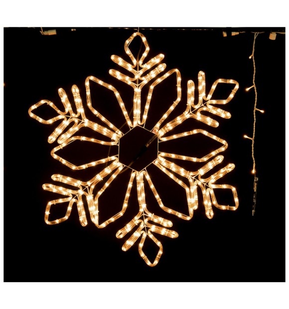 Decoratiune luminoasa Fulg de Zapada 324 LED 78cm alb rece 17W, Erste