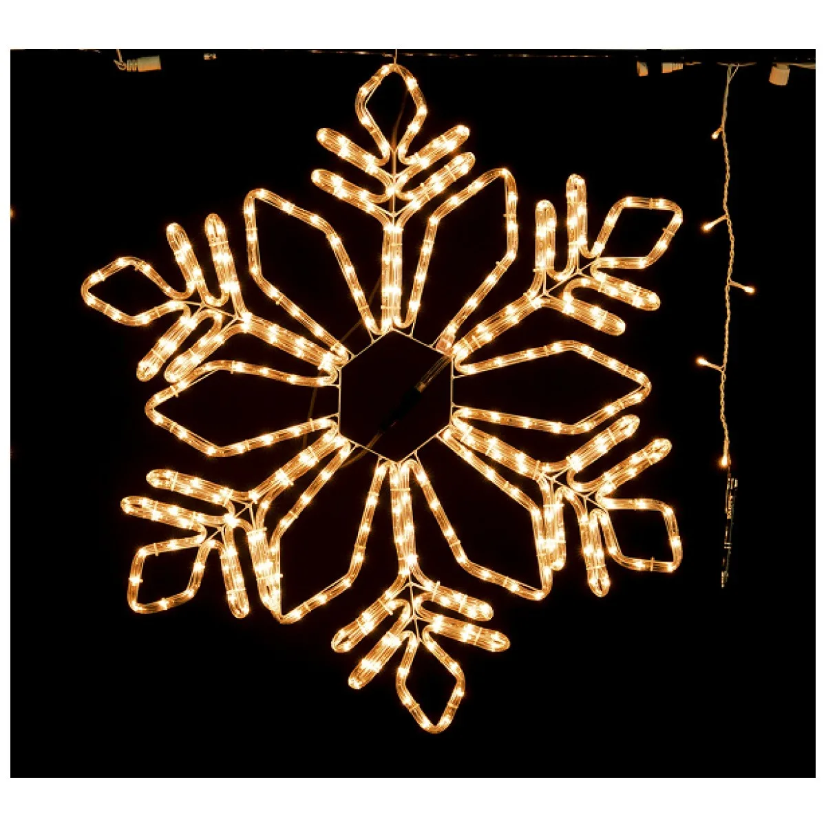 Decoratiune luminoasa Fulg de Zapada 324 LED 78cm alb rece 17W, Erste