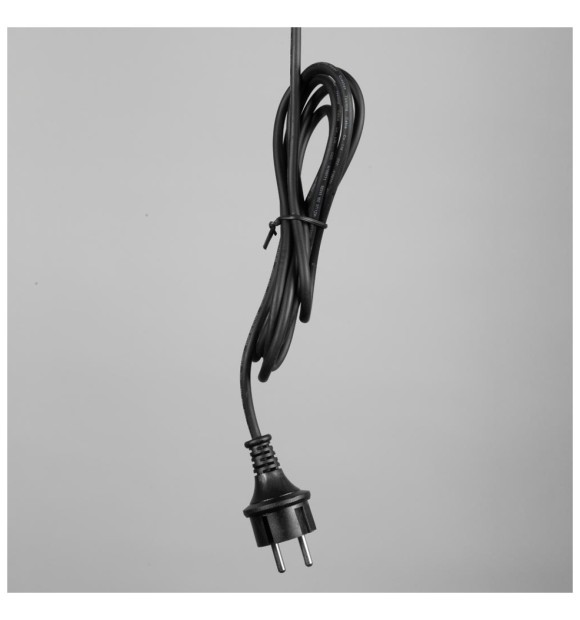 Cablu alimentare cu stecher 3 m negru pentru instalatii de Craciun