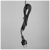 Cablu alimentare cu stecher 3 m negru pentru instalatii de Craciun
