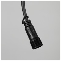 Cablu alimentare cu stecher 3 m negru pentru instalatii de Craciun - vedere laterala