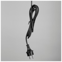 Cablu alimentare cu stecher 3 m negru pentru instalatii de Craciun - ambalaj