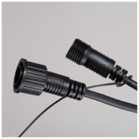 Prelungitor instalatie Craciun 3 m, cablu negru, Erste - ambalaj