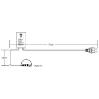 Cablu alimentare instalatie extensibila 1m, conector interconectabil - imagine 5