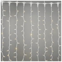 Perdea luminoasa 494 LED alb cald, decor de Craciun