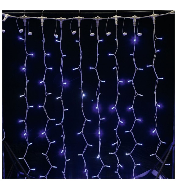 Perdea luminoasa 925 LED alb cald, decor Craciun ferestre si fatade