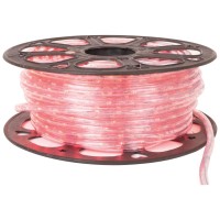 Tub luminos LED rosu 50m rola, 36 LED/m, O10.5mm furtun luminos - imagine 5
