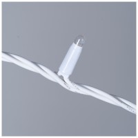 Instalatie de Craciun 200 LED 20m alb cald 2700K, sir luminos - detaliu